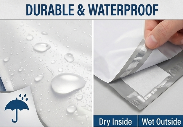 Poly Mailer Bags - 10x13 White - Image 4