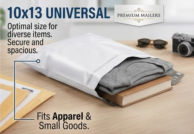 Poly Mailer Bags - 10x13 White - Image 2