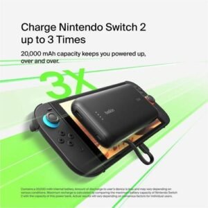 Belkin 20000mAh Power Bank - For Gaming Device - 20000 mAh - 30 W